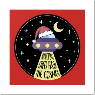 Christmas UFO Posters and Art